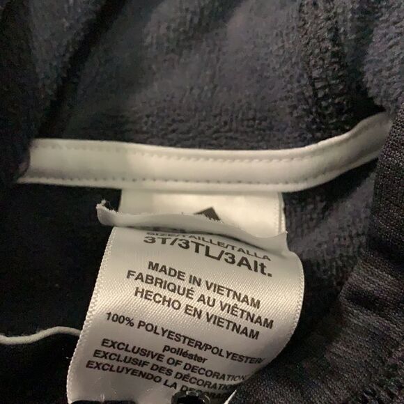 Adidas Dark Gray Hoodie Full Zip Track Jacket - 3T - Picture 4 of 5